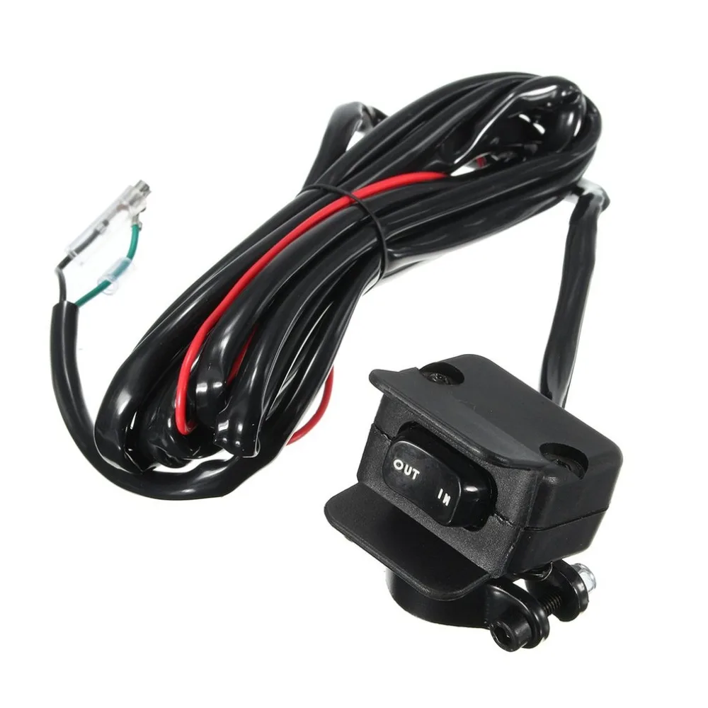 Motorcycle ATV/UTV 3 Meters Winch Rocker Switch Handlebar Control Line