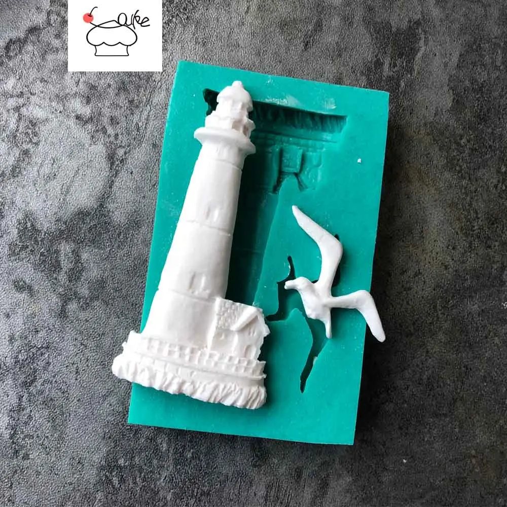 

Силиконовые формы для украшения тортов Aouke Seagull & beacon, силиконовая форма для конфет, шоколада, сахарной пасты, мастики и глины
