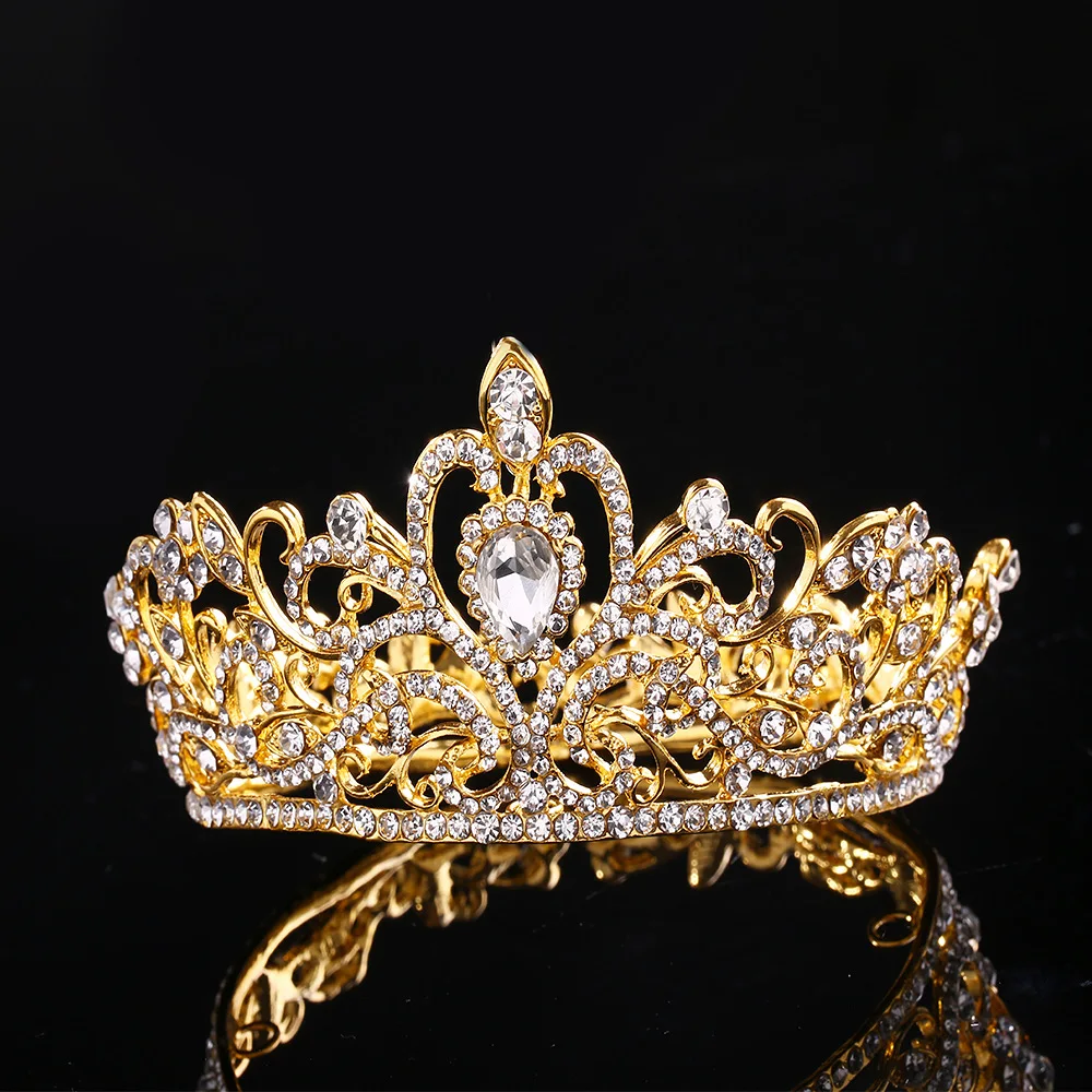 Bridal headwear Wedding Tiaras Bridal Hair Accessories Kids Crown for Cake Topper