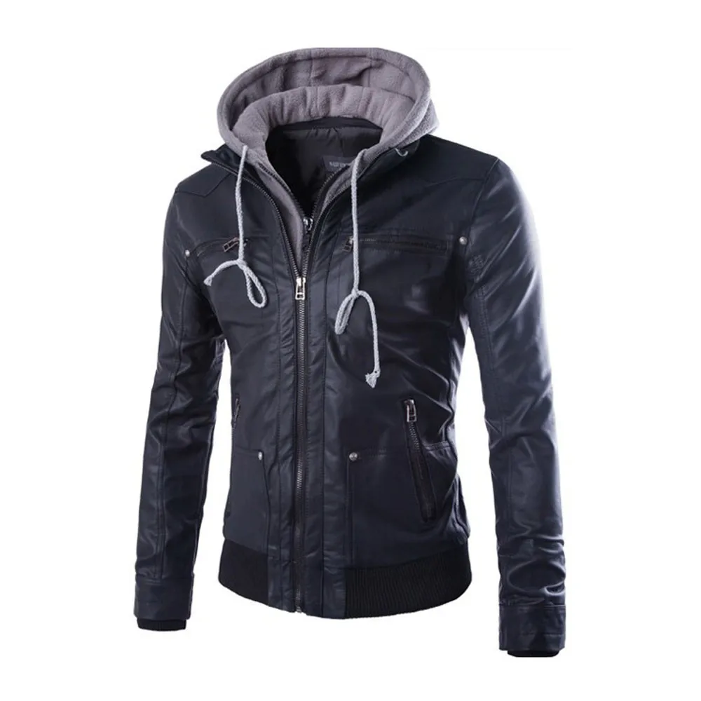 Online Get Cheap Leather Hooded Jacket -Aliexpress.com