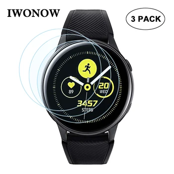 

IWONOW 9H Hardness Tempered Glass for Samsung Galaxy Watch Active 40mm (SM-R500) Watch Band Screen Protector HD Protective Film