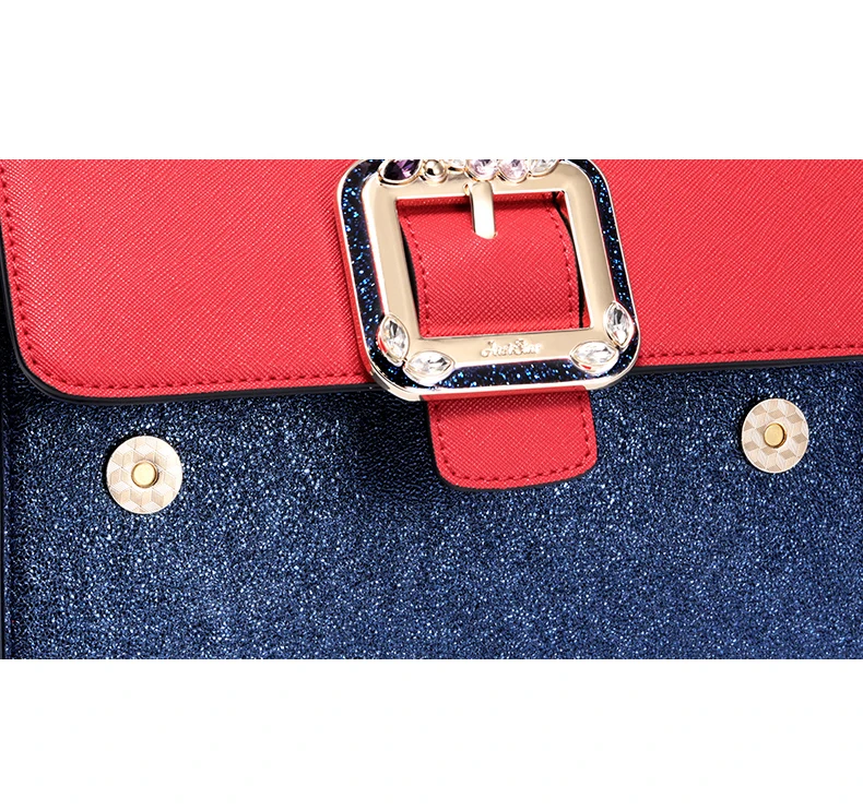 Just star women leather messenger bag 15