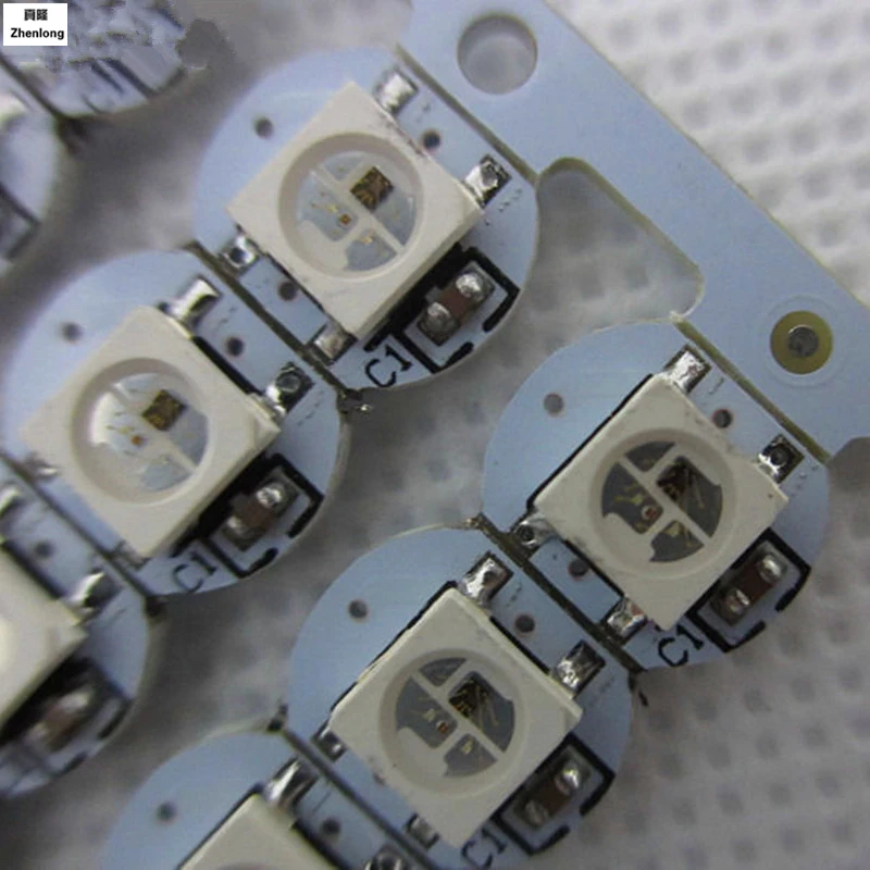 100 шт. DC5V WS 2812b Ws2811 Ic RGB светодиодный чип с радиатором(10 мм* 3 мм) Светодиодный светильник из бисера для Ws2812b Светодиодная лента