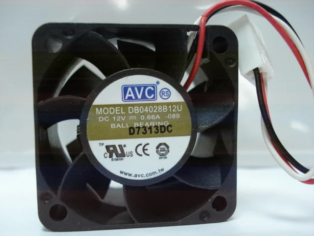Оптовая продажа Для AVC DB04028B12U 40*40*28 DC 12v 0.66A двойной шарикоподшипник сервер