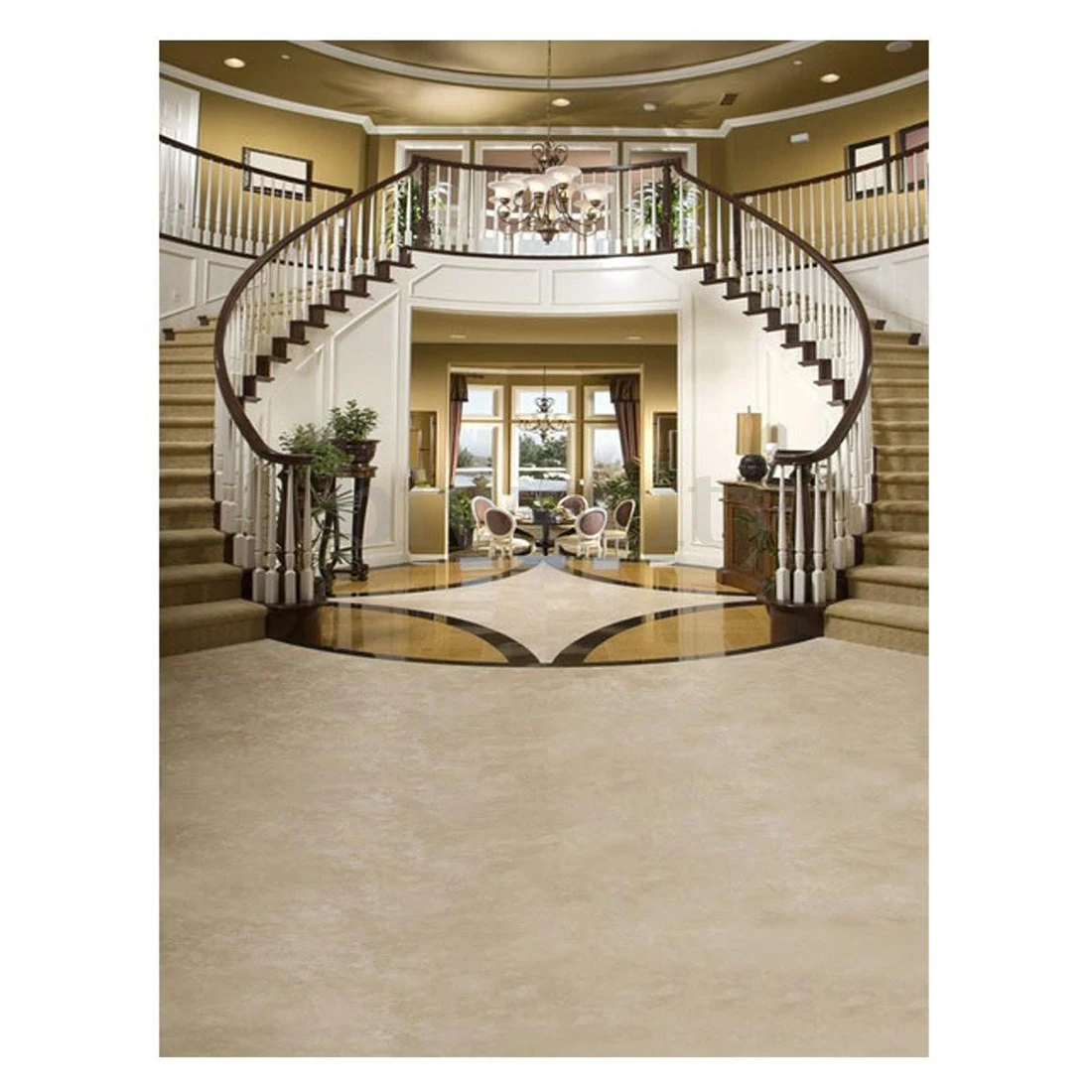 5X7Ft Vinyl Photography Staircase Background Photo Backdrop Props For