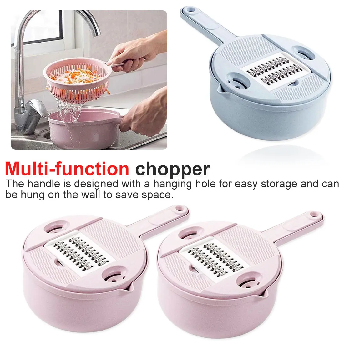 

Garlic Chopper Kitchen Multi-Function Vegetables Cutting Device Slicer Food Safety Wheat Straw Cutter Machine Cheese Grate