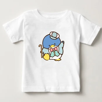 

2019 Digital Print Children's T-shirt Dance Penguin Children's Summer Clothing 2-15 Year Old Boy and Girl Cute Tshirt Kids Shirt