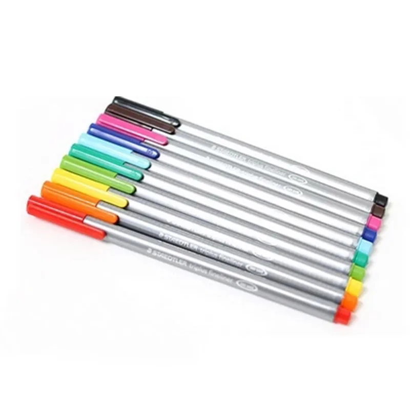 Staedtler 334SB Triplus Fineliner 0,3 мм 10 цветов набор ручка для рисования графический дизайн принадлежности для письма