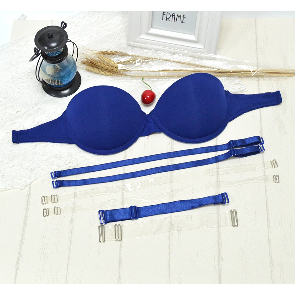 Girls Bra Women Sexy Push Up Simple Everyday Invisible Silicone