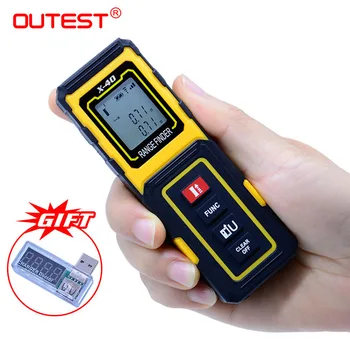 

OUTEST Mini Laser Rangefinder Laser Distance Meter 40M/30M Metro Laser Meter Tool Rulers Build Measure Device