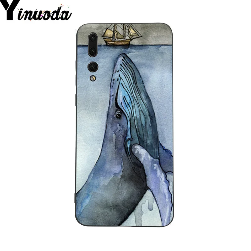 Чехол для телефона Yinuoda с акварельным рисунком кота китов Huawei P9 P10 Plus Mate9 10 Mate10 Lite P20