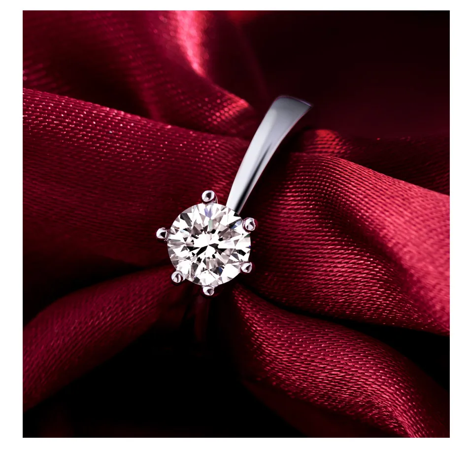 X& P, модные классические обручальные кольца с 6 когтями AAA, белым кубическим цирконием для женщин, женские Свадебные обручальные кольца, женские кольца, ювелирные изделия