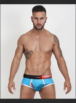 

Promotion mens print cotton pants trunk men's shorts high quality stretched cotton men's underwear intimate undergarment