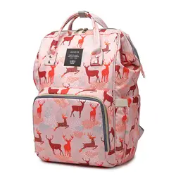 Сумка для мамы с принтом оленя, большой емкости, модная сумка для мам, подгузников, дорожная сумка, рюкзак, дизайнерская сумка для кормящих