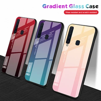 

50pcs Rainbow Laser Aurora Gradient Case For Samsung Galaxy S20 Plus A01 A51 A71 A81 A91 A10S A20S M30S TPU Tempered Glass Cover