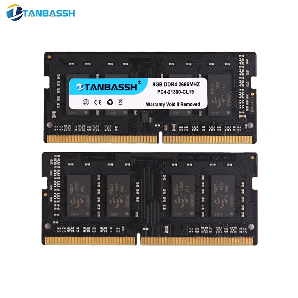 Tanbassh ddr4 4 ГБ 8 ГБ 2400 МГц 16 Гб 2666 МГц оперативная память sodimm память для ноутбука поддержка memoria ddr4 ноутбук пожизненная Гарантия