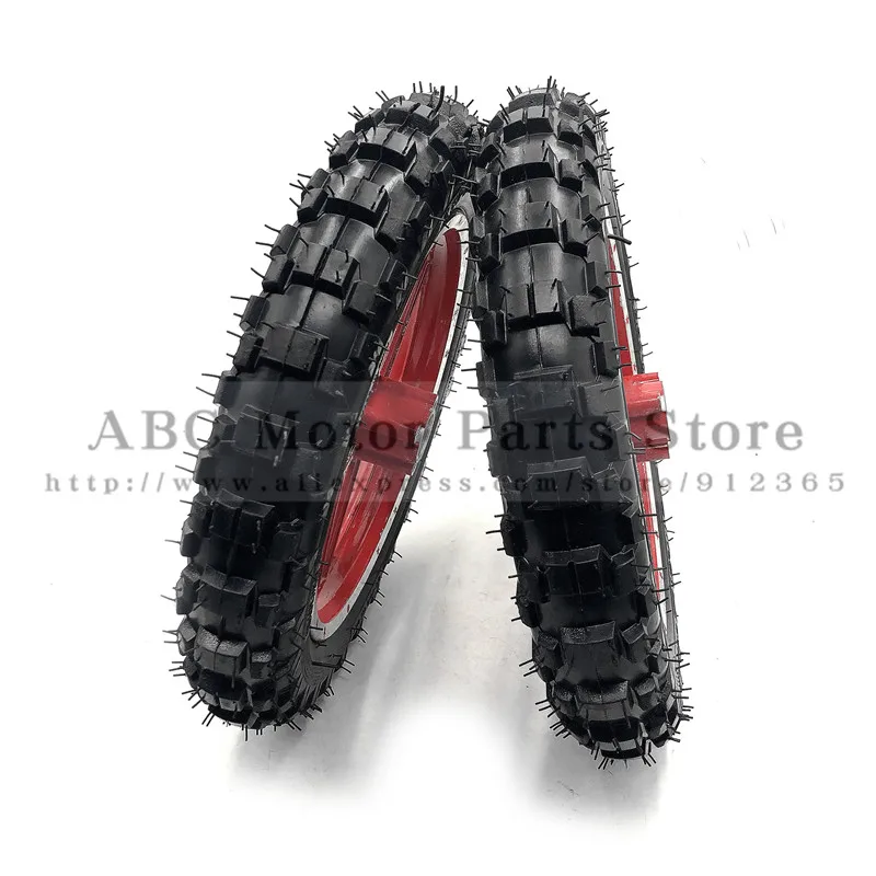 10''Mini Dirt Bike Knobby шины колеса 2,50-10 передние или задние обода и шины внедорожные Мотокросс мини моторрад ребенок