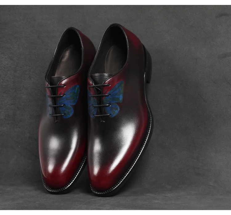 Vikeduo/2019 винтажные Мужские модельные туфли с принтом бабочки, свадебные, офисные, официальные туфли, брендовые оригинальные туфли-оксфорды