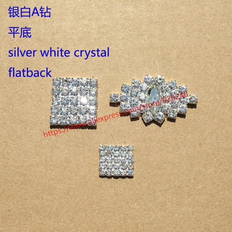 

1pc/pack square crystal applique for hairdress embellishment rectangle stone flatback for shoes butterfly-tie strass for bags