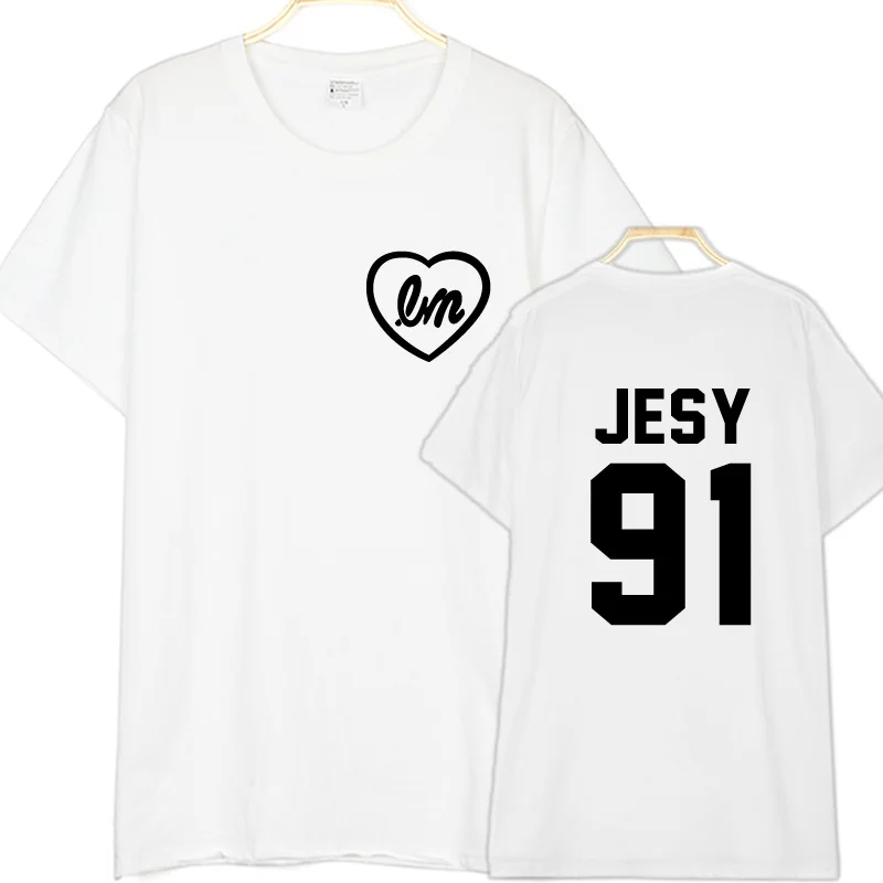 

Jesy Nelson Shirt Jesy 91 Back Letter Print Women Men Unisex T-shirts Cotton Casual Funny T Shirt