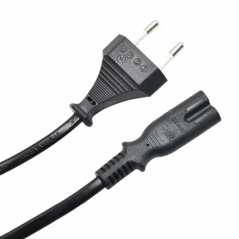 

2*0.75mm2 1.5M Europe Plug 2 Pin Power Cord VDE Certified 2 Prong Plug Power Cord Laptop AC Adapter Cable 1PC Free Shipping
