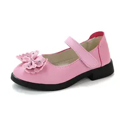 COZULMA/Обувь для девочек со стразами и бантом, детская обувь на плоской нескользящей резиновой подошве, детские модные кроссовки на липучке