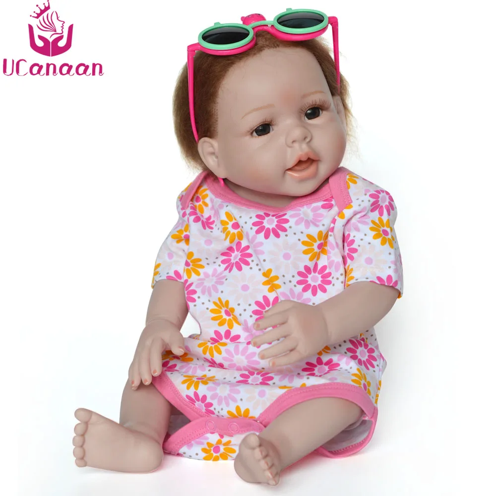 52CM UCanaan Baby Doll Reborn 22" Full Silicone Vinyl Body ...