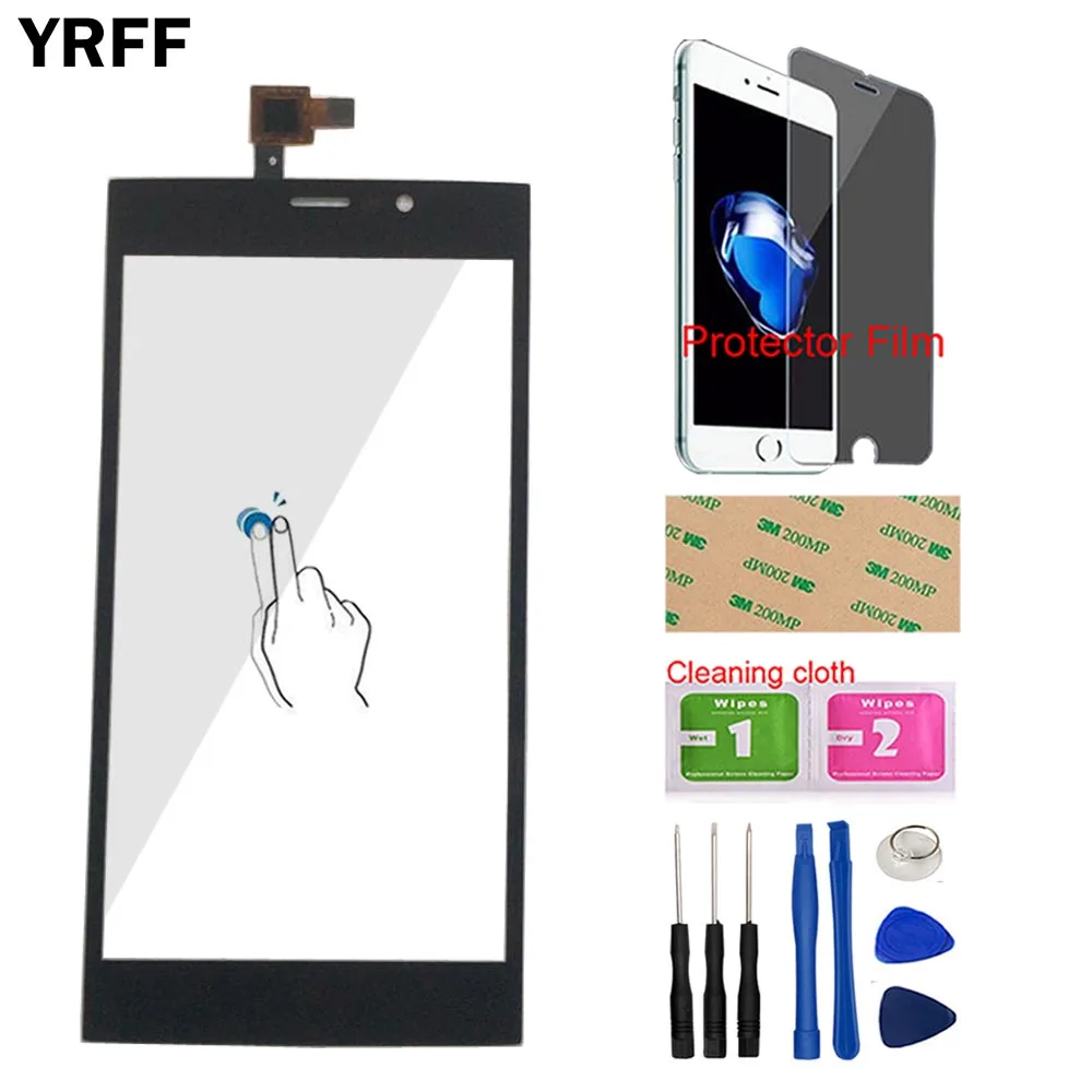 

YRFF 5.5'' Phone Touch Panel Sensor For Wiko Ridge Fab 4G Touch Screen Digiziter Replacement Touch Panel Tools + Protector Film