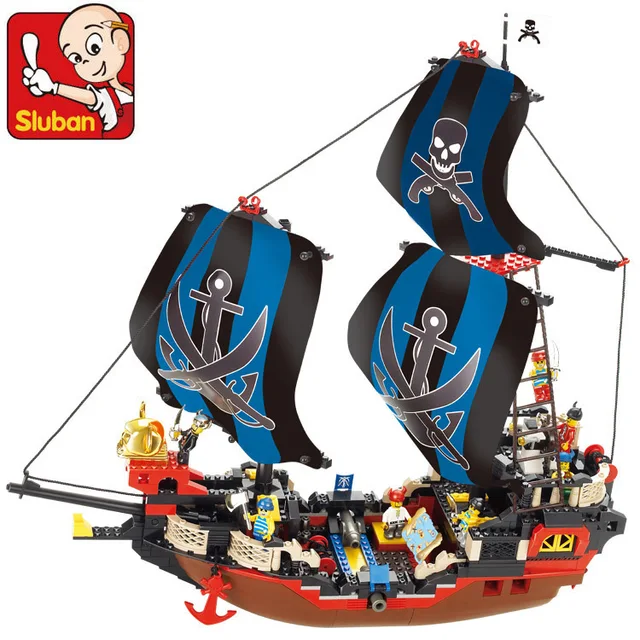 building block sets compatible with lego pirates ship cook pirate ship 3d construction brick educational hobbies - Lego Pirate building block sets compatible with lego pirates ship cook pirate ship 3d construction brick educational hobbies - Lego Pirate