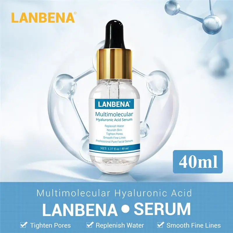 

LANBENA Skin Care Serum Hyaluronic Acid Moisturizing Essence Face Blackhead Pore Treatment Cream Whitening Anti Aging Beauty