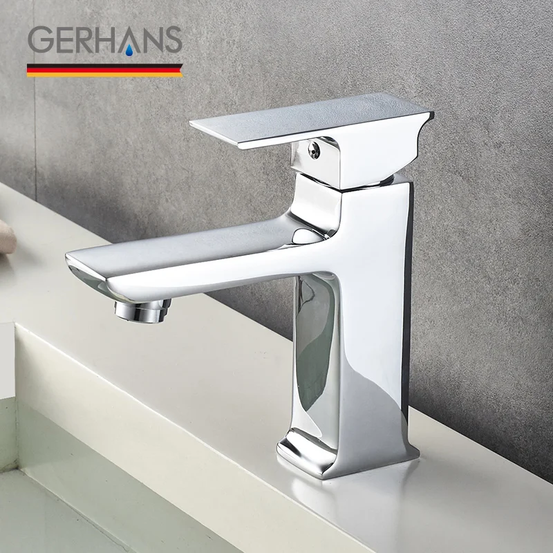 GERHANS Leometric смеситель для раковины Твердый латунный горячий и холодный одно