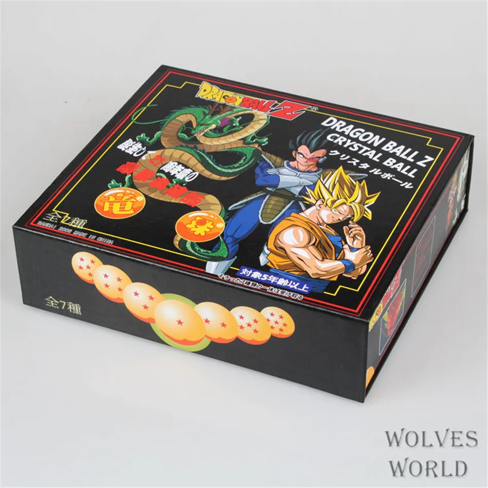 

5.7CM Anime Dragon Ball Z 1-7 Star Super Saiyan Action Figures crystal balls PVC Limit Boxed For Kids Collectible&Gift Toy 0418