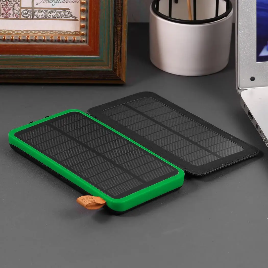 20000mAh Charger Solar Power Bank Fold Portable Light Power Powerbank Phone With Doubled Camping Bank Waterproof Mobile Source 20000mAh Charger Solar Power Bank Fold Portable Light Power Powerbank Phone With Doubled Camping Bank Waterproof Mobile Source