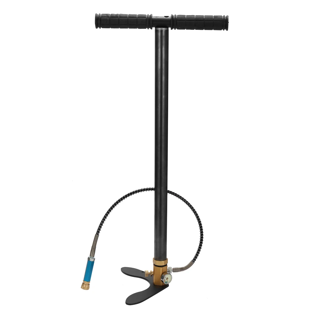 

400bar 40mpa Fine Quality Inflator Pump Hand Operated Mini High Pressure Compressor with 8mm Female Connector for Bike Tyre