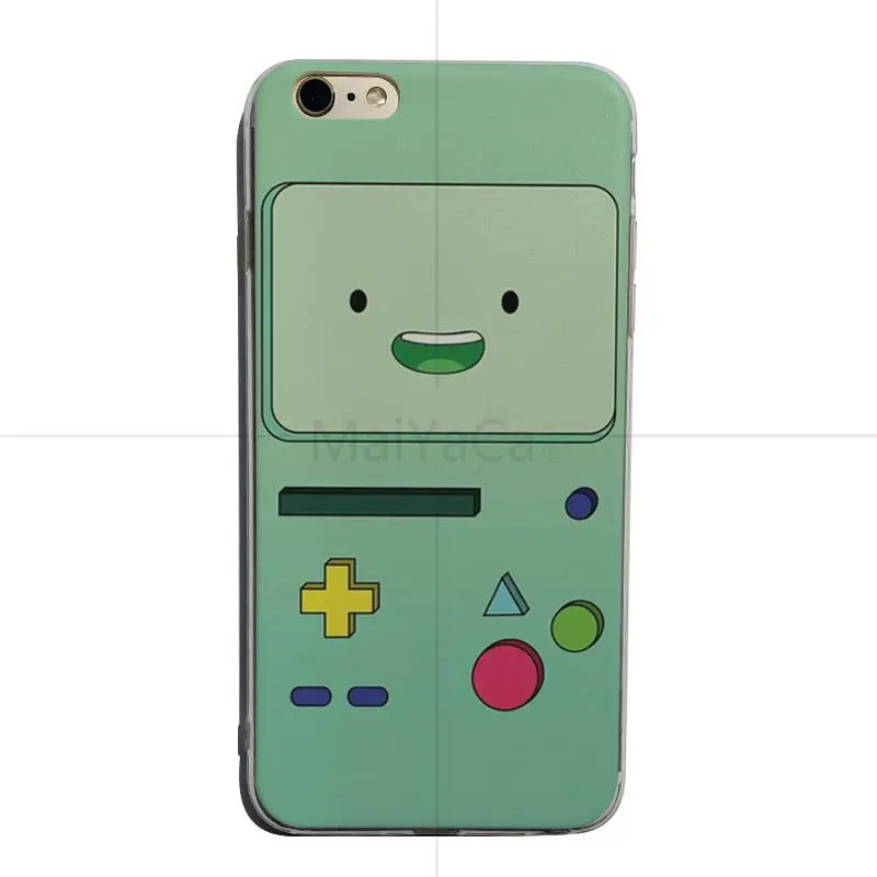 MaiYaCa adventure time cute For iphone 7plus 8 Pattern tpu Soft Phone Accessories Cover Case For iPhone X 8 7 6S Cellphones