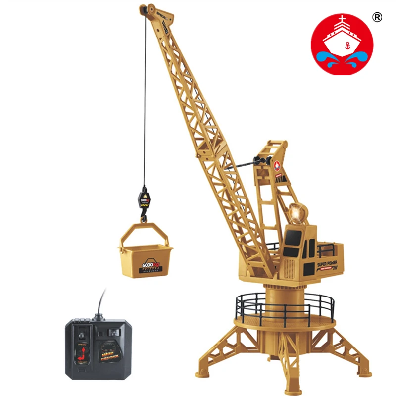 

Boys Best Gift RC Car Remote Control Toys 360 Degree Rotate Truck Crane Tower Line Control Funny Toys for Children 6820