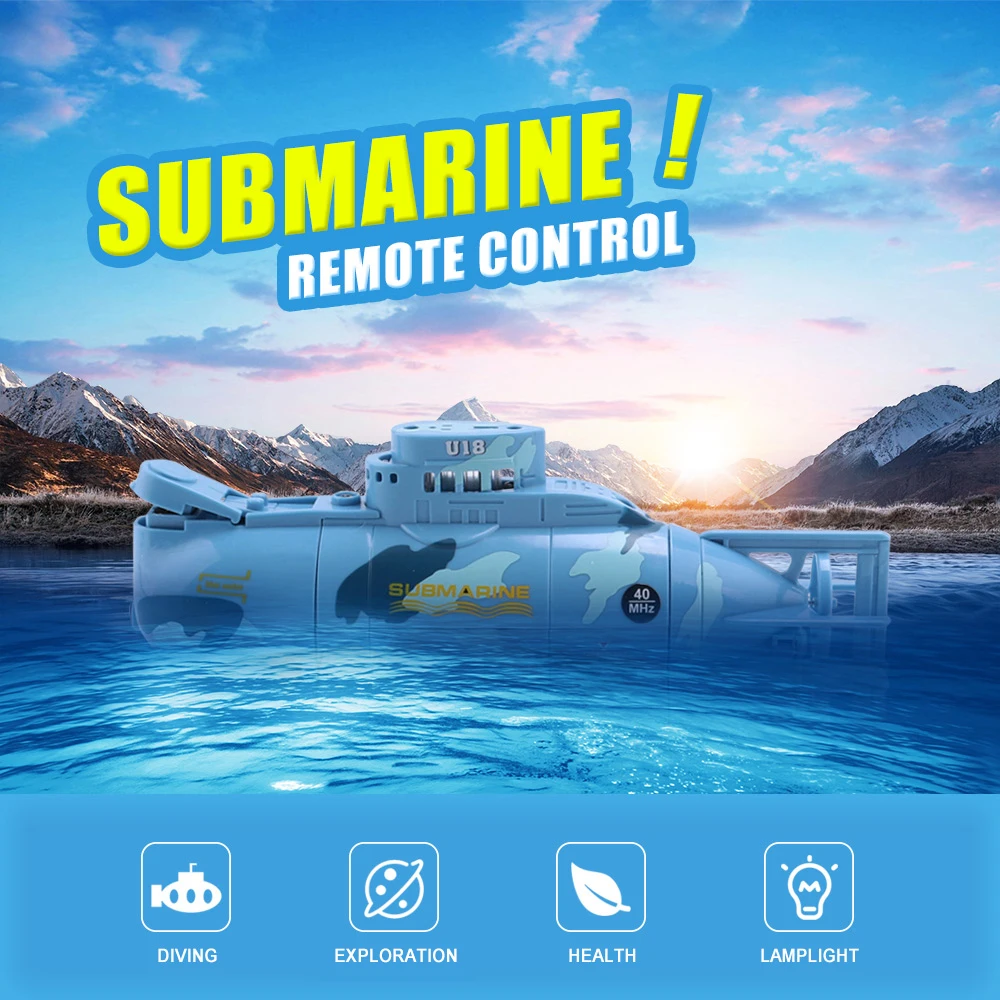 

Submarine Tourism Series Radio Control Racing Propeller Rubber System Novel Creative Toy with USB Charger Gift for Kids Children