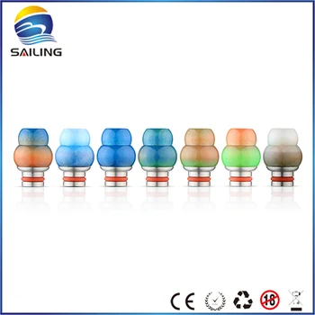 

Sailing electronic cigarette VAPE unique design mouthpiece 510 Gourd Epoxy Resin Drip Tips multi-colors 10pcs