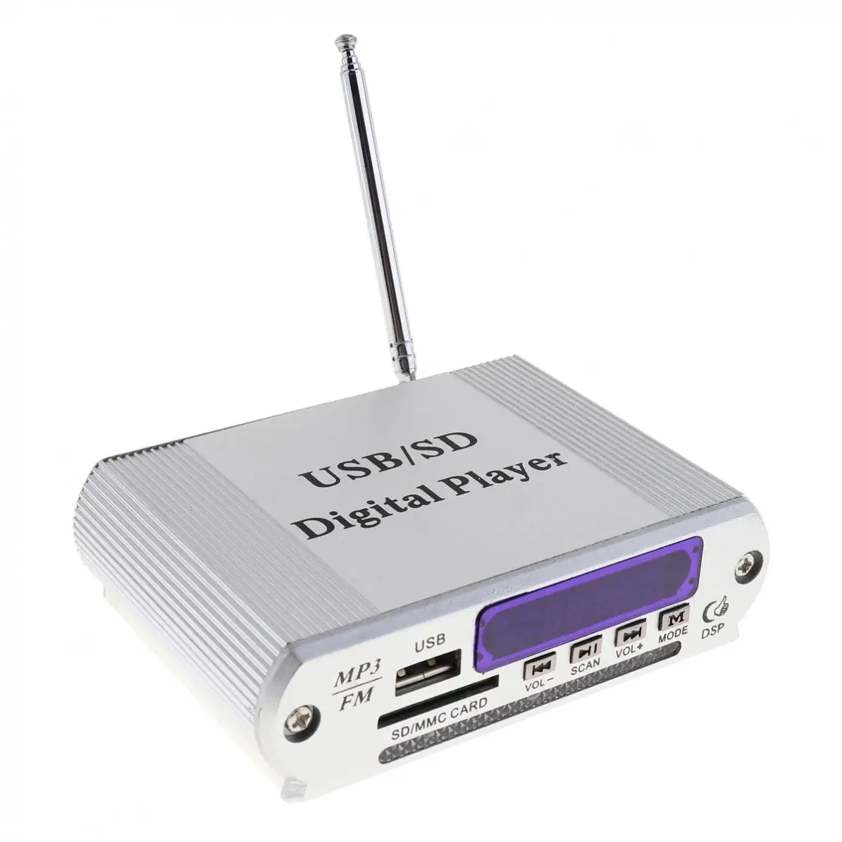 Dazzle светодиодный дисплей усилитель мощности цифровой аудио музыкальный плеер с пультом дистанционного управления Поддержка FM MP3 SD USB DVD для автомобиля мотоцикла
