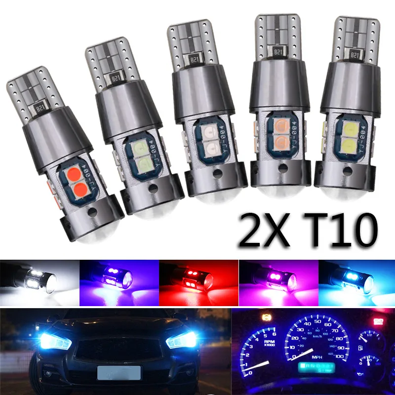 1Pair 12V 24V T10 W5W Car Signal Lights Auto Interior Light w5w Canbus T10 Led Lamps Bulbs