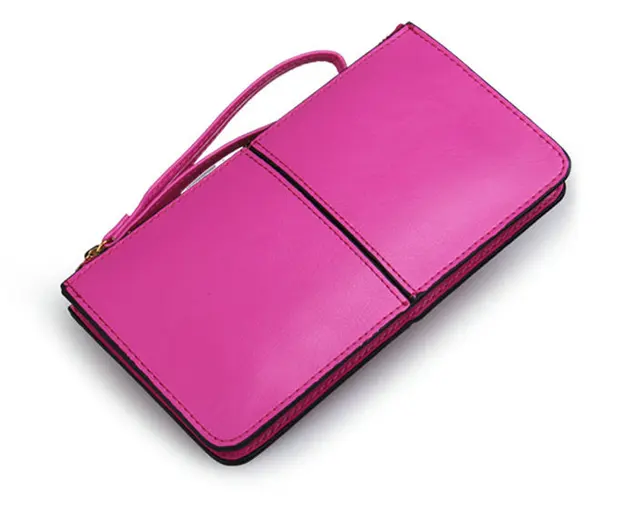 Cowhide Genuine Leather Designer Travel Wallet Women's Ladies Money