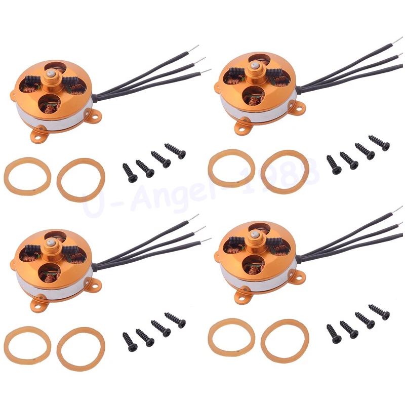 4 шт./лот A2204 1400KV / 1450KV /1600KV 2S 3S Outrunner микро бесщеточный двигатель для RC Мультикоптер