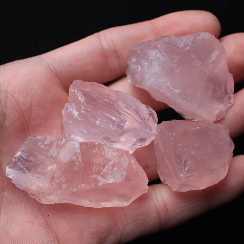 1000g Natural Raw Pink Rose Quartz Crystal Stone Mozambique feng shui stone decoration wholesale | Дом и сад