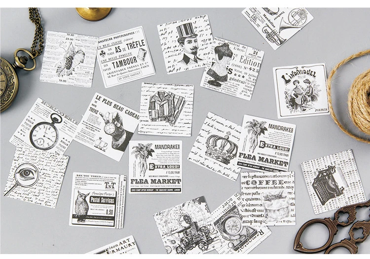 XINAHER 45 шт./партия винтажные современные бумажные наклейки для украшения наклейки DIY для ремесла дневник в стиле Скрапбукинг планировщик этикетка наклейка