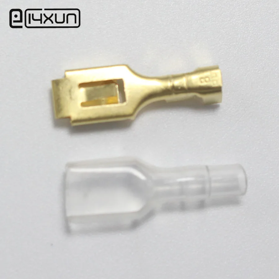 20 Sets 6.3mm Crimp Terminal 6.3 mm Splice Female Spade Connector