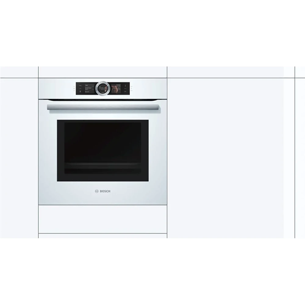 Духовой шкаф с интегрированной микроволновой печью Bosch HMG656RW1