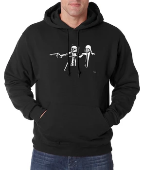 

Banksy Star Wars Pulp Fiction Hip Hop Hooded Men 2019 autumn winter new warm fleece men sweatshirts hoodies men tracksuit S-2XL