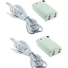 2 X USB Зарядное устройство кабель+ Перезаряжаемые Батарея Pack для Xbox 360 Беспроводной контроллер