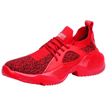 

2019 Male Lace-up Men Sneakers High Quality Man Non Slip Comfortable Casual Shoes Mesh Sneakers Breathable Outdoor Walking Shoes