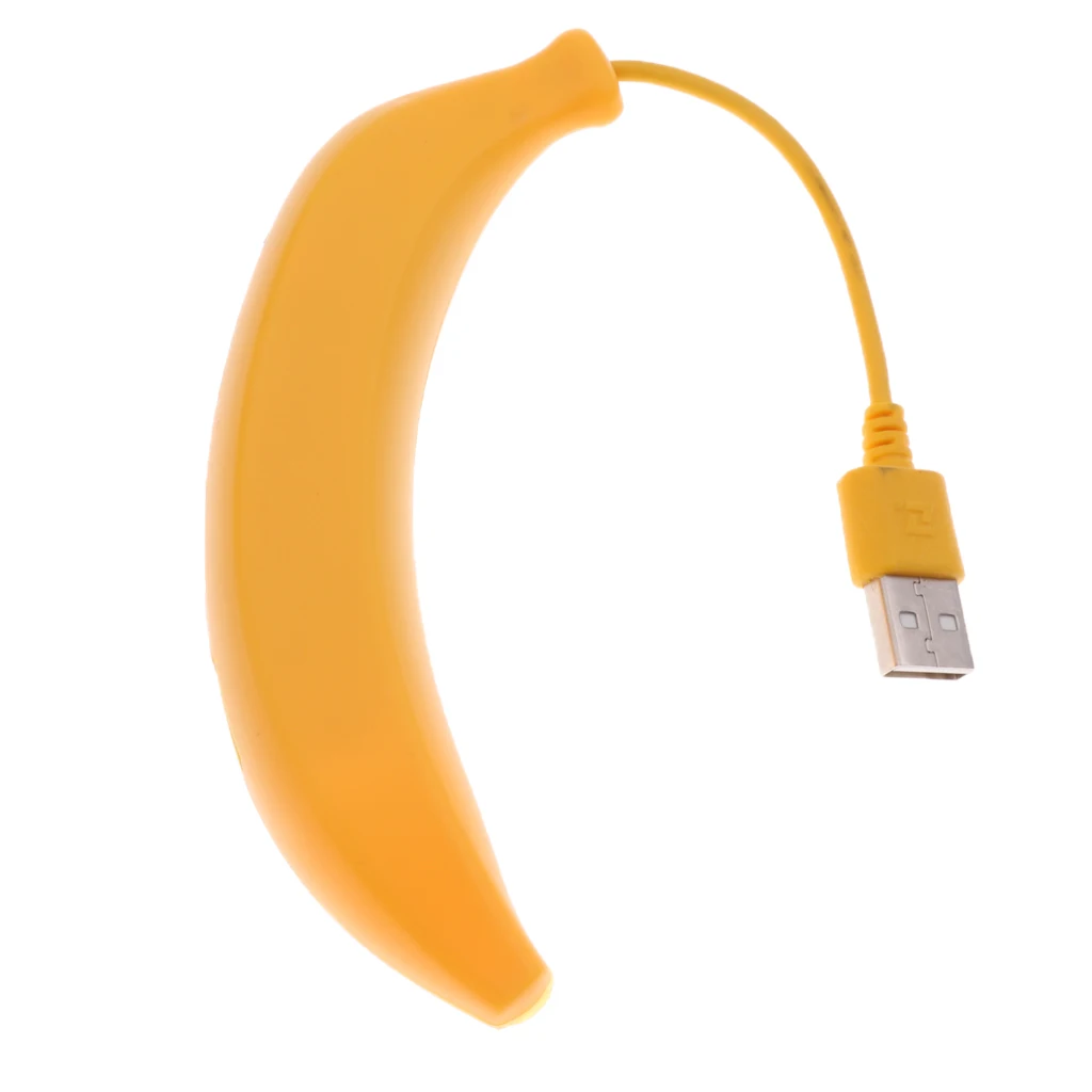 Dovewill  Yellow Banana Shape High Speed 4 USB3.0 Port Power Adapter Hub For Charging